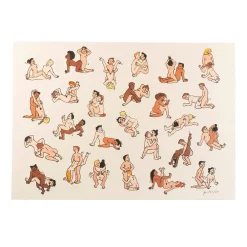 Best Sale Affiche Kamasutra - Risographie A3 Papeterie