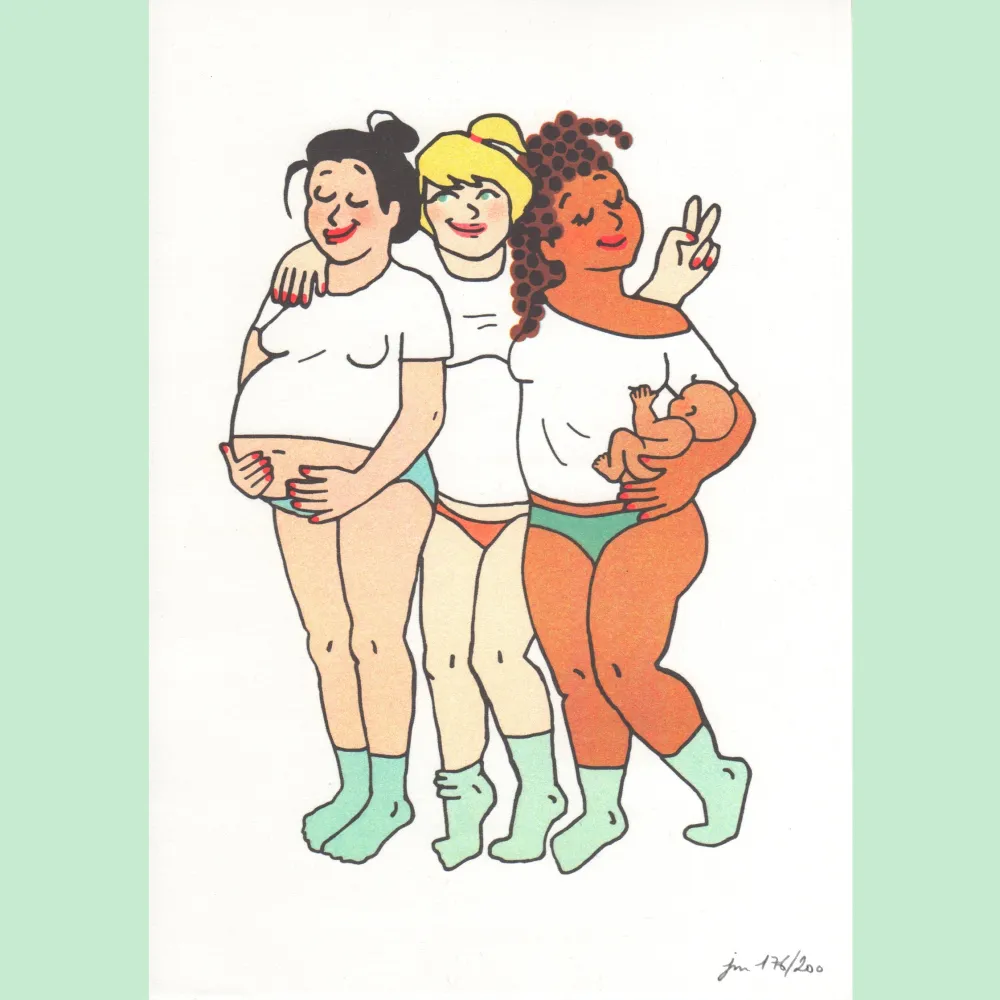 Shop Affiche Mamans - Risographie A3 Papeterie