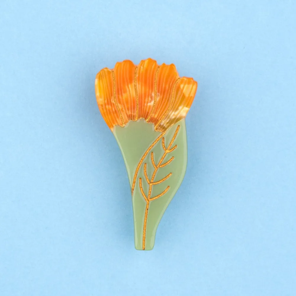 New Barrette Calendula Barrettes