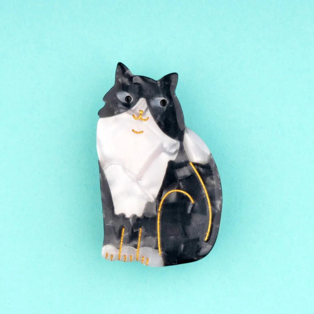 Discount Barrette Chat Noir & Blanc Barrettes