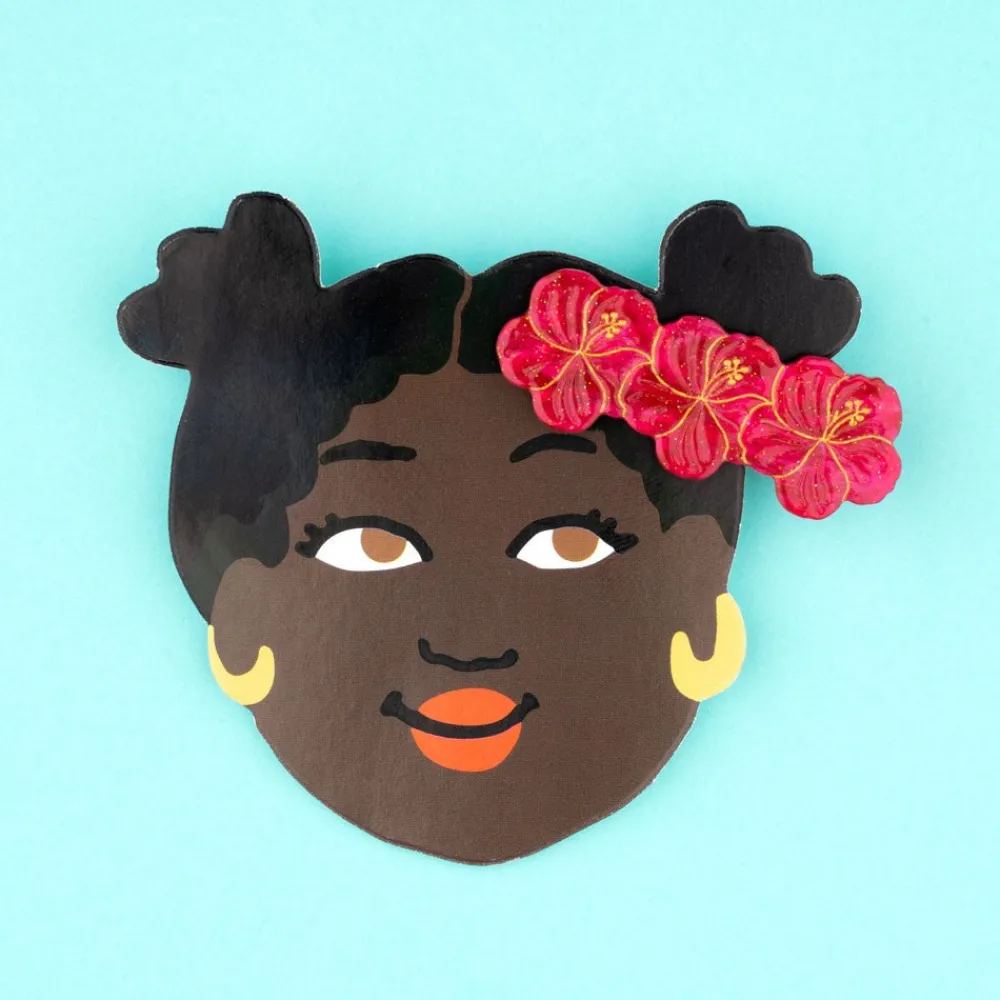 Discount Barrette Hibiscus Barrettes