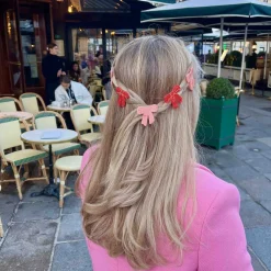 Flash Sale Barrette Noeud Rose Barrettes