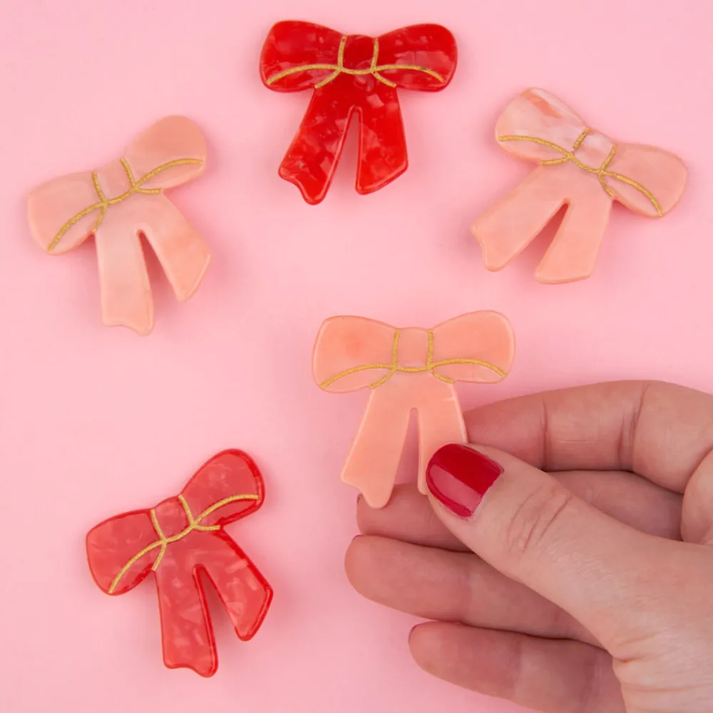 Shop Barrette Noeud Rouge Barrettes