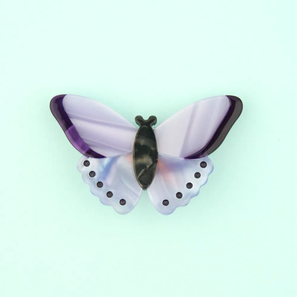 Clearance Barrette Papillon Mauve Barrettes