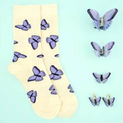 Clearance Barrette Papillon Mauve Barrettes