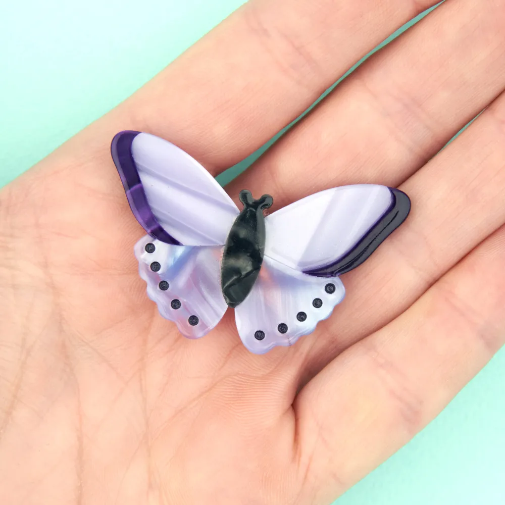 Clearance Barrette Papillon Mauve Barrettes
