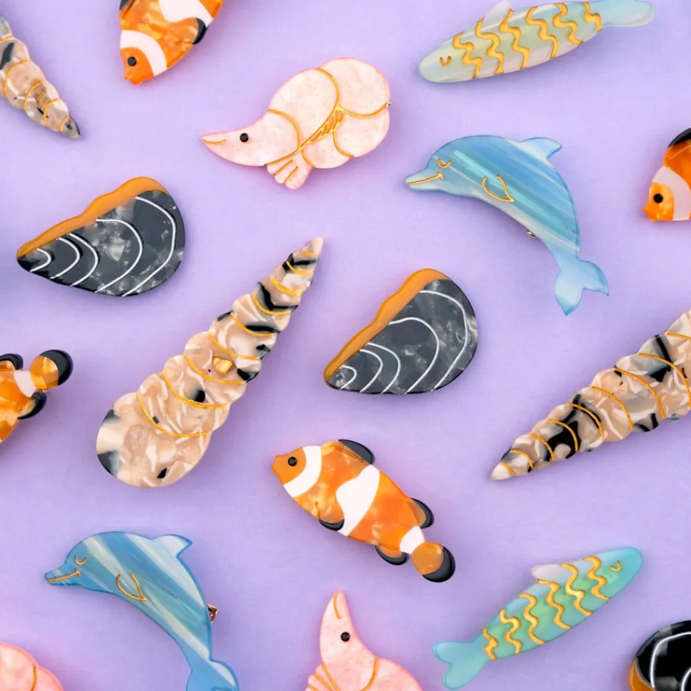 Online Barrette Poisson Clown Barrettes