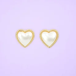 Flash Sale Boucles d'oreilles Coeur Perle Bijoux