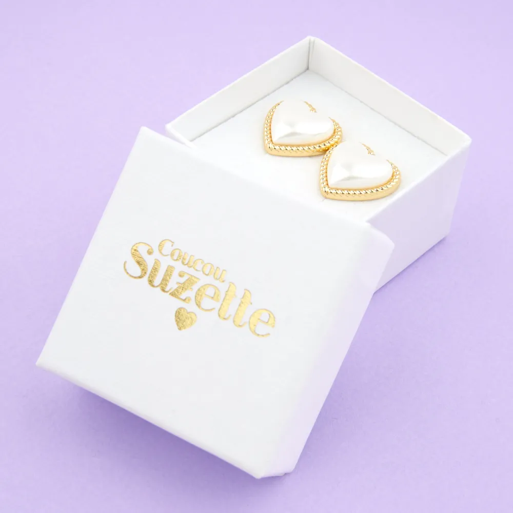 Flash Sale Boucles d'oreilles Coeur Perle Bijoux