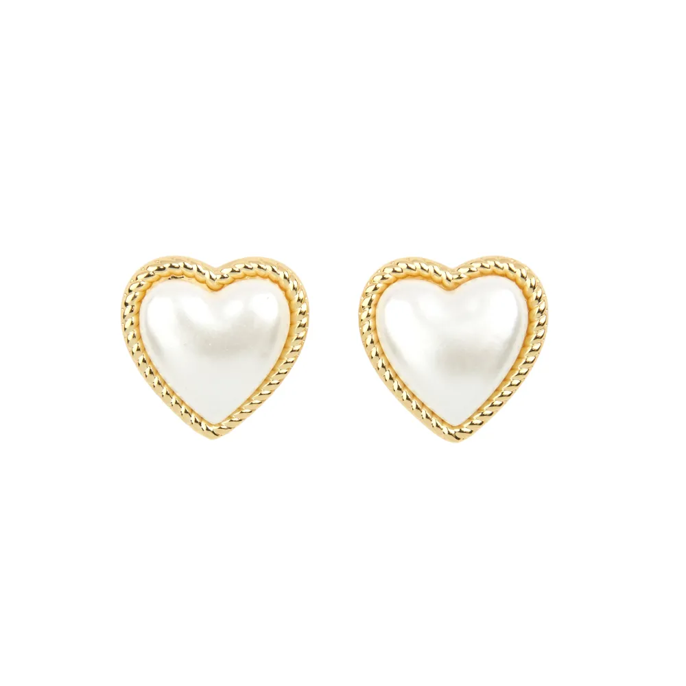 Flash Sale Boucles d'oreilles Coeur Perle Bijoux
