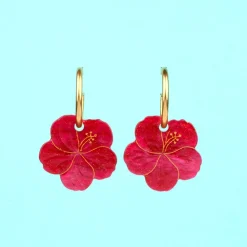 Best Boucles d'oreilles Hibiscus Bijoux