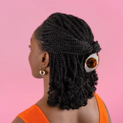 Store Boucles d'oreilles Oeil - Marron Bijoux