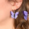 Best Boucles d'oreilles Papillon Mauve Bijoux