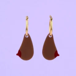 Fashion Boucles d'oreilles Sein - Noir Bijoux