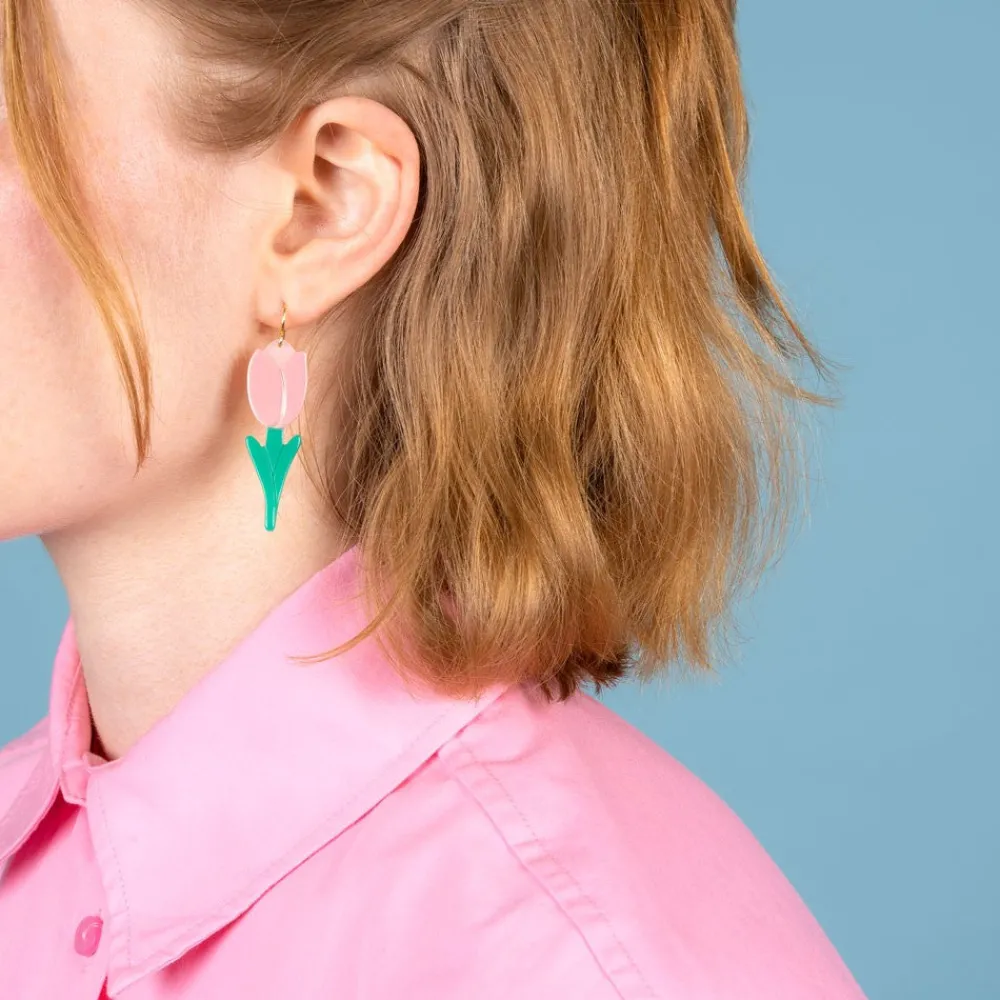 Discount Boucles d'oreilles Tulipe Bijoux