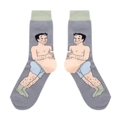 Outlet Chaussettes Bidon Bière - Blanc Chaussettes Coton