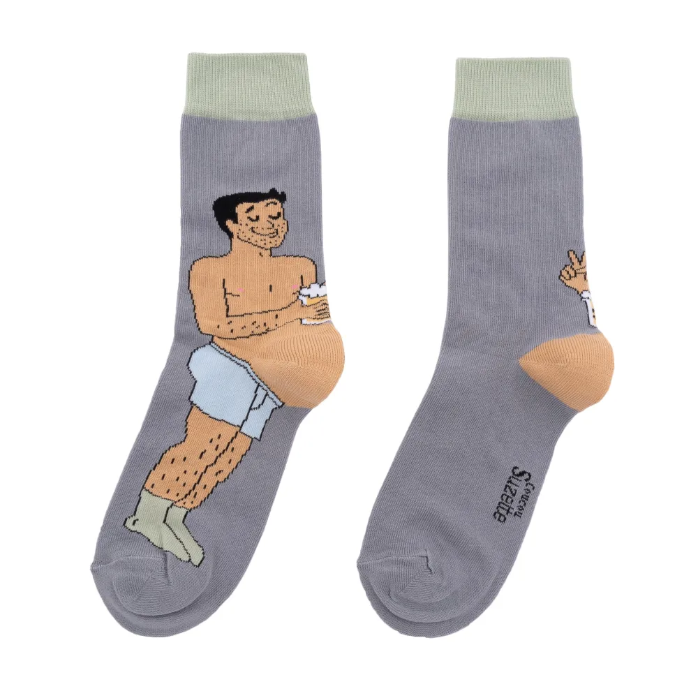 Outlet Chaussettes Bidon Bière - Noir Chaussettes Coton