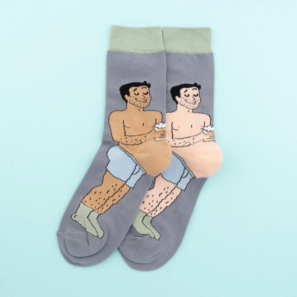 Outlet Chaussettes Bidon Bière - Noir Chaussettes Coton