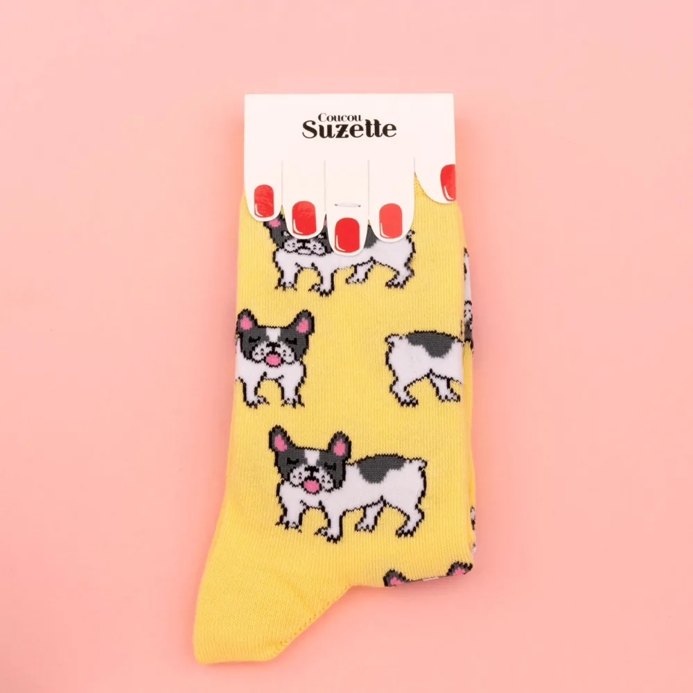 New Chaussettes Bouledogue Chaussettes Coton