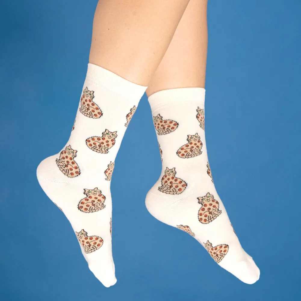 Cheap Chaussettes Chat Bengal Chaussettes Coton