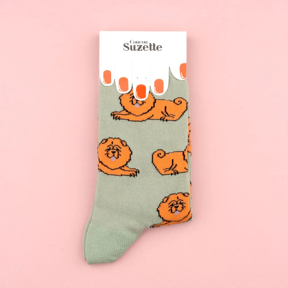 New Chaussettes Chow chow Chaussettes Coton