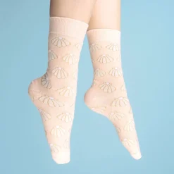 Hot Chaussettes Coquille Saint Jacques Chaussettes Coton