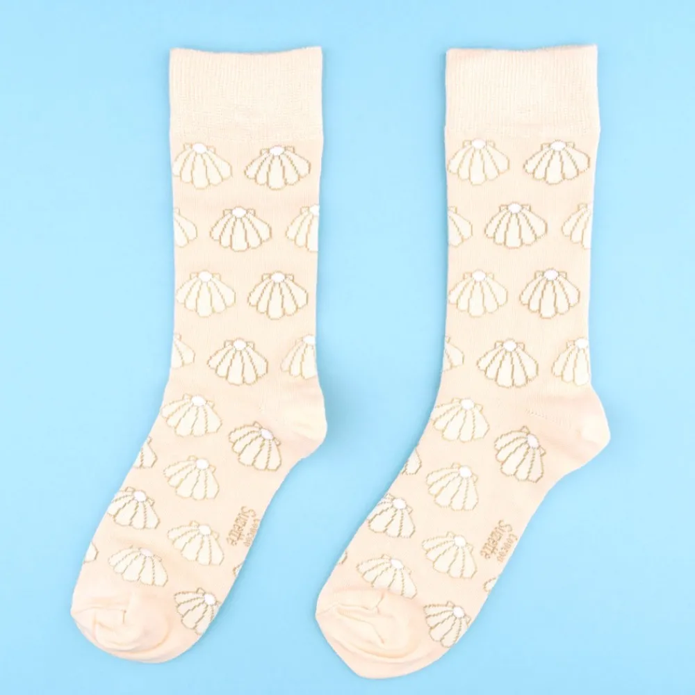Hot Chaussettes Coquille Saint Jacques Chaussettes Coton