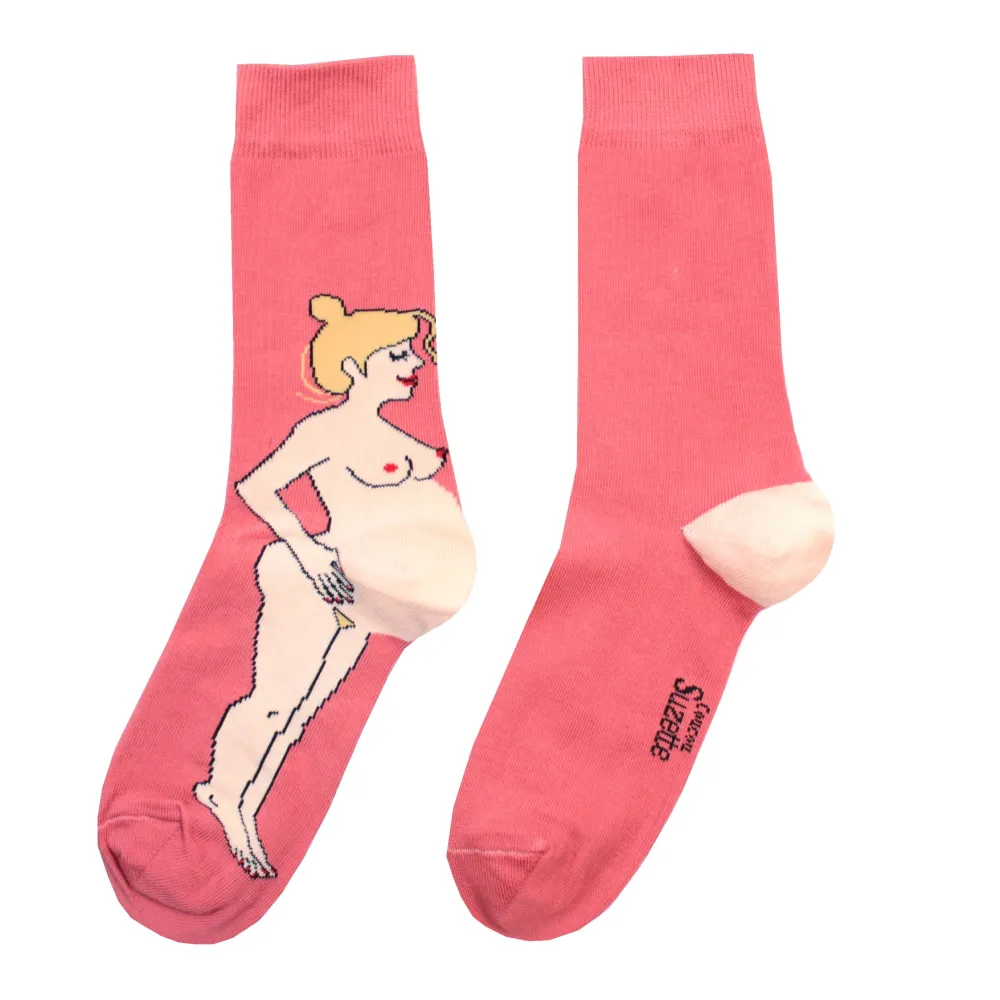 Online Chaussettes Enceinte - Blonde Chaussettes Coton