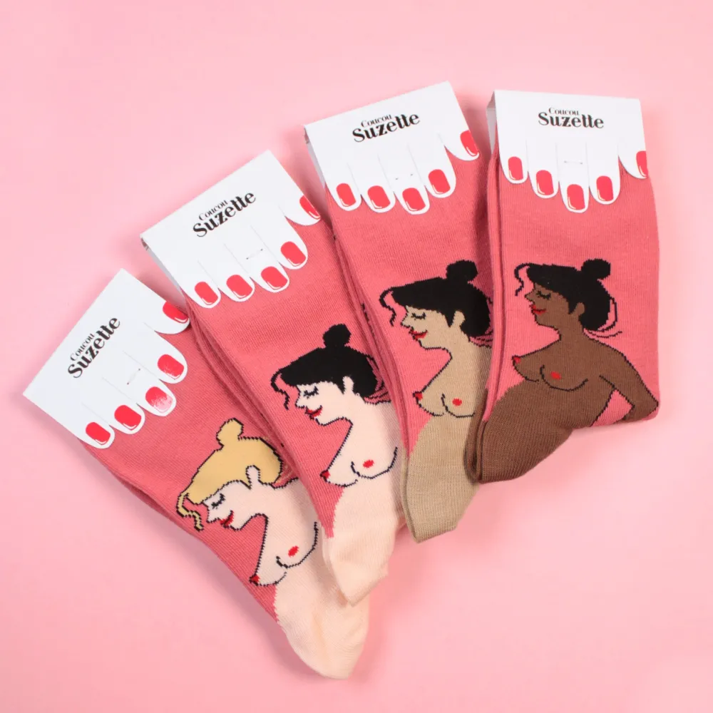 Online Chaussettes Enceinte - Blonde Chaussettes Coton