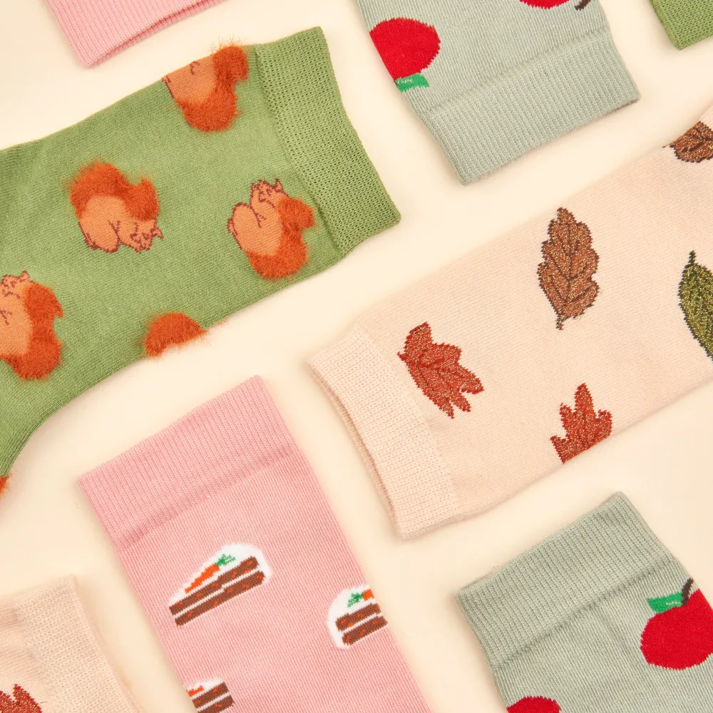 Cheap Chaussettes Feuilles d'automne Chaussettes Coton