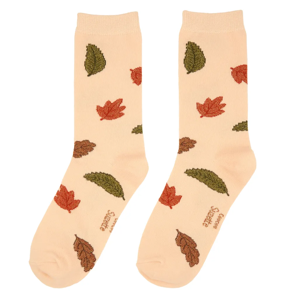 Cheap Chaussettes Feuilles d'automne Chaussettes Coton
