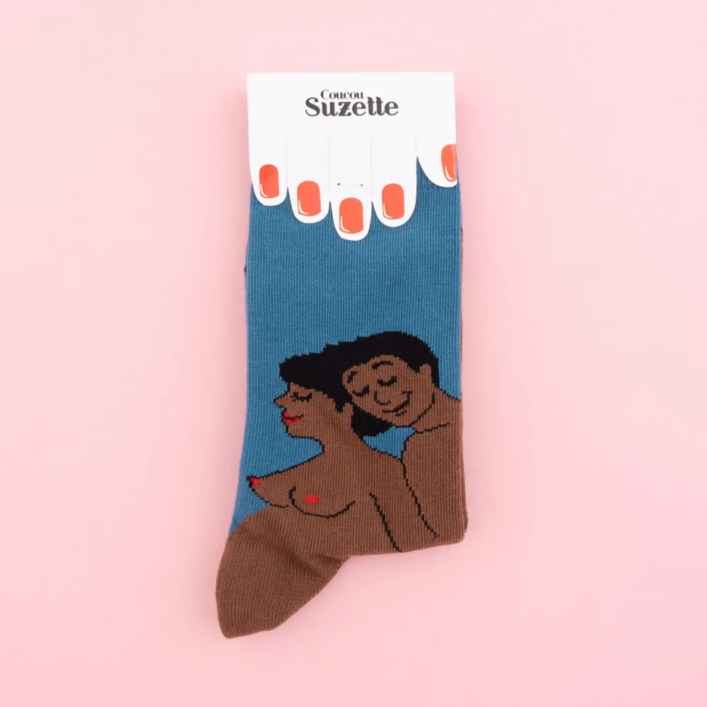 Store Chaussettes Parents - Maman et Papa noirs Chaussettes Coton