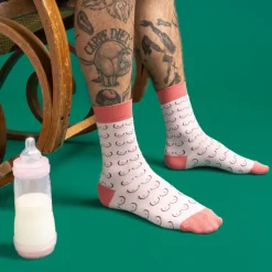 Shop Chaussettes Seins - Blanc Chaussettes Coton