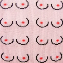 Shop Chaussettes Seins - Blanc Chaussettes Coton