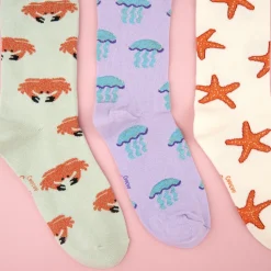 Clearance Chaussettes Étoile de mer Chaussettes Coton