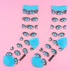 Store Chaussettes transparentes Oeil - Bleu Chaussettes Transparentes