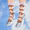 Fashion Chaussettes transparentes Teckel Chaussettes Transparentes