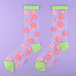 Outlet Chaussettes transparentes Sakura Chaussettes Transparentes