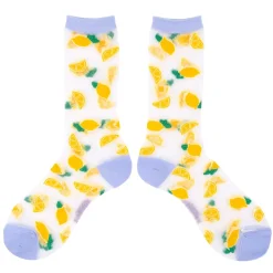 Clearance Chaussettes transparentes Citron Chaussettes Transparentes