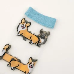 Fashion Chaussettes transparentes Corgi Chaussettes Transparentes