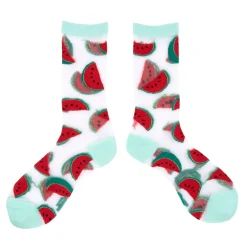 New Chaussettes transparentes Pastèque Chaussettes Transparentes