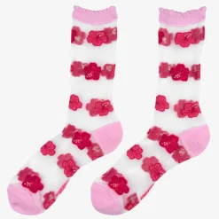 Best Chaussettes transparentes Hibiscus Chaussettes Transparentes