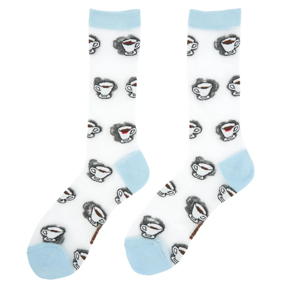 New Chaussettes transparentes Café Chaussettes Transparentes