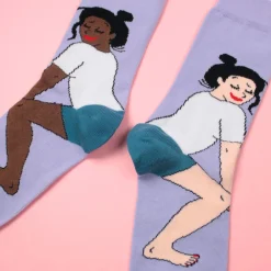 Online Chaussettes Twerk - Blanc Chaussettes Coton