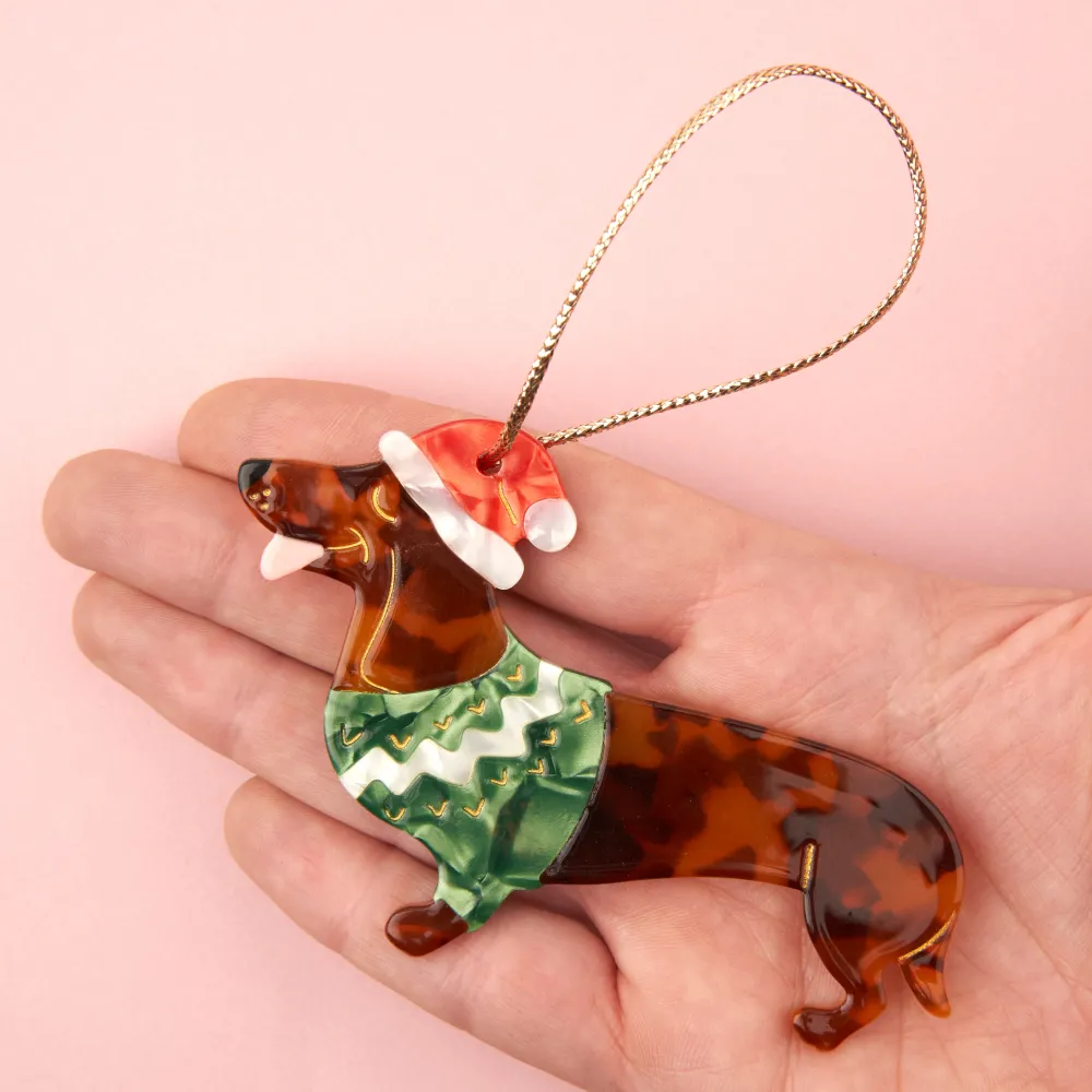 Flash Sale Déco de Noël - Teckel Frileux Décorations De Noël
