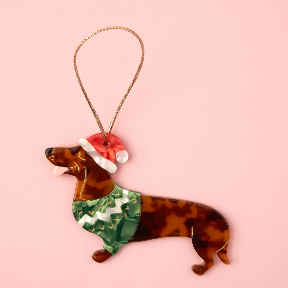 Flash Sale Déco de Noël - Teckel Frileux Décorations De Noël