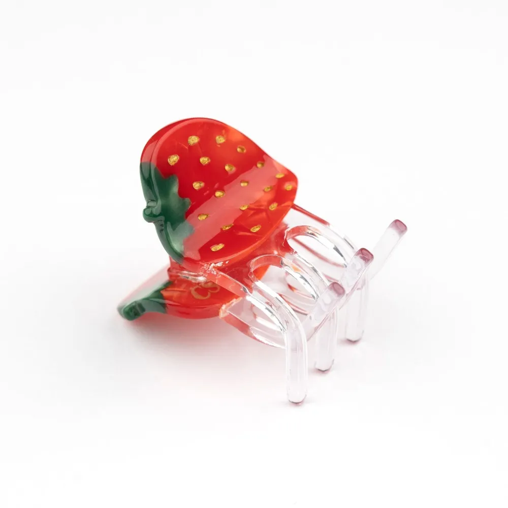 Shop Mini pince à cheveux Fraise Mini Pinces À Cheveux