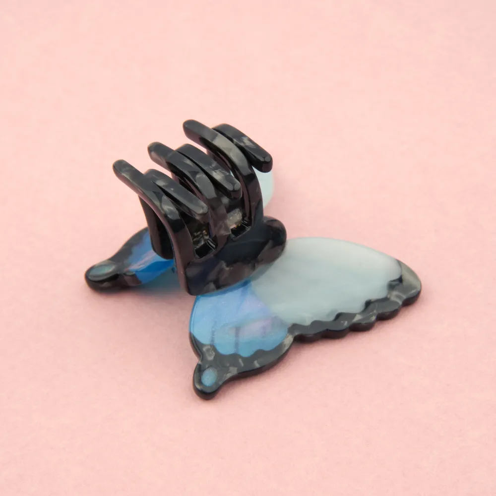Shop Mini pince à cheveux Papillon Bleu Mini Pinces À Cheveux