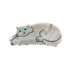 New Pince à cheveux Chat Gris Grandes Pinces À Cheveux|Pinces À Cheveux