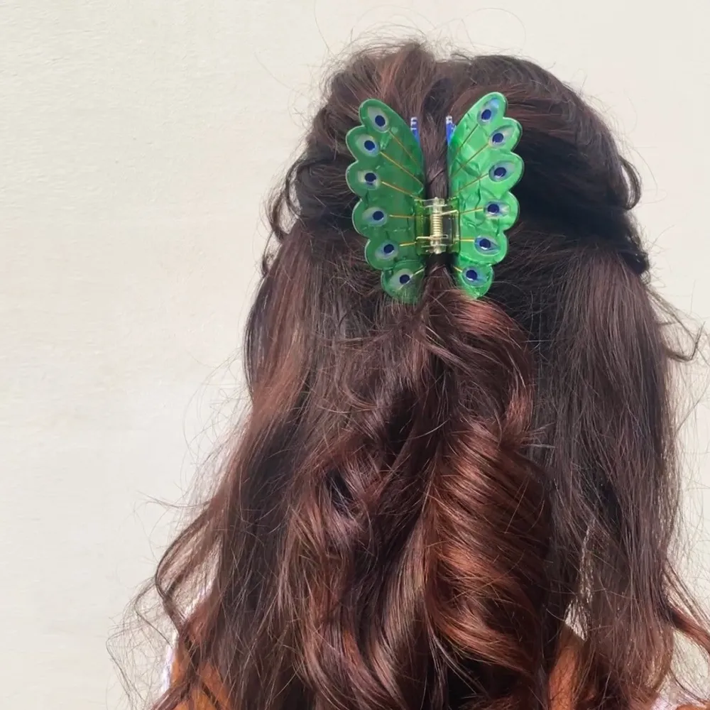 New Pince à cheveux Paon Grandes Pinces À Cheveux|Pinces À Cheveux